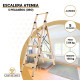 Escalera Aluminio con Mango (Oro) 5 peldaños Atenea