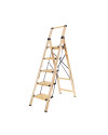 Escalera Aluminio con Mango (Oro) 5 peldaños Atenea