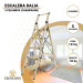Escalera Aluminio con Mango (Champagne) 5 peldaños Dalia