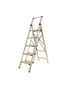 Escalera Aluminio con Mango (Champagne) 5 peldaños Dalia