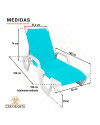 LOTE TUMBONAS LENA Turquesa