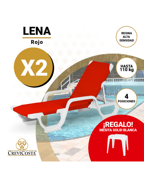 LOTE TUMBONAS LENA Rojo