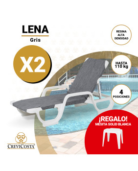 LOTE TUMBONAS LENA Gris