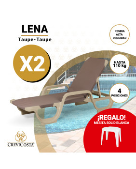 LOTE TUMBONAS LENA Taupe-Taupe