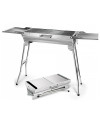 Parrilla grande de doble asa (acero inoxidable) open 112*30*71cm. fold: 60*30*18cm