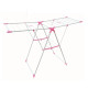Tendedero mediano Plegable con Alas. Ajustable en 3 Alturas (Rosa)