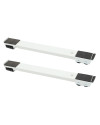 Base de metal ajustable con ruedas para mobiliario