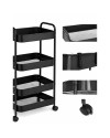 Organizador Multiusos de Metal 5 Niveles Con Ruedas
