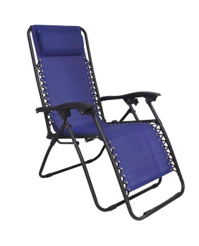 Nuevo Sillón CREVILLENTE 2007 - Sillón de Playa Plegable, reclinable y de 4 Posiciones. Textilene (Azul)