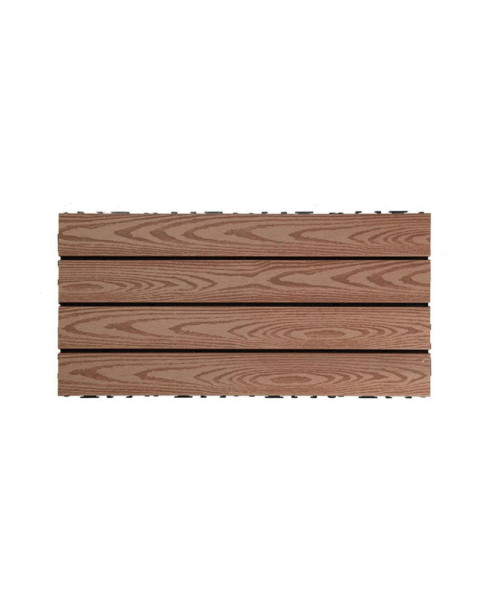 Baldosa artificial para exterior diseño de madera natural 2,2 x 59 x 29 cm