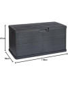 BAUL ALPHA 340 L ANTRACITA