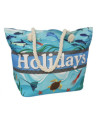 BOLSA DE PLAYA POLIESTER 51 x 35 x 19 cm HOLIDAYS