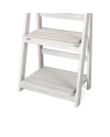 ESTANTE MADERA 3 BALDAS 80 x 41 x 25 BLANCO