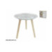 MESA AUXILIAR MADERA + MDF CASSIE 40 x 41 cm PLATA