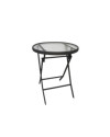 MESA PLEGABLE EXTERIOR ACERO 60 cm ANTRACITA