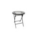 MESA PLEGABLE EXTERIOR ACERO 60 cm ANTRACITA