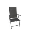 SILLA PLEGABLE 7 POSICIONES 56 x 65 x 103 cm ACERO ANTRACITA