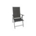SILLA PLEGABLE 7 POSICIONES 56 x 65 x 103 cm ACERO ANTRACITA