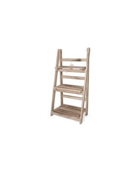ESTANTE MADERA 3 BALDAS 80 x 41 x 25 NATURAL