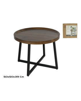 MESA REDONDA MALY 50 x 39 x 50 cm CRISTAL
