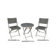 SET TERRAZA MIMBRE PLS 3 PCS SANSA GRIS