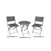 SET TERRAZA MIMBRE PLS 3 PCS SANSA GRIS