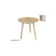 MESA AUXILIAR MADERA + MDF CASSIE 40 x 41 cm DORADO