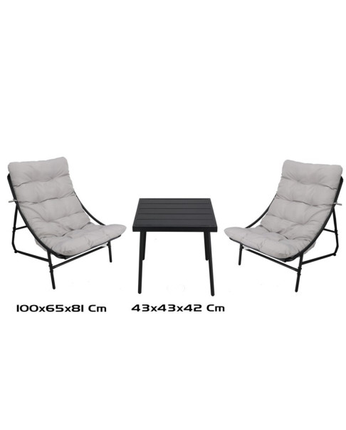 SET TERRAZA PALACE LUXE 43 x 43 x 42/66 x 86 x 82 cm