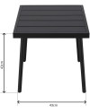 SET TERRAZA PALACE LUXE 43 x 43 x 42/66 x 86 x 82 cm