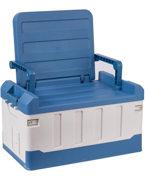 Caja de almacenamiento con asiento multifunción. Ligera y resistente