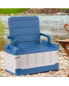 Caja de almacenamiento con asiento multifunción. Ligera y resistente