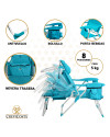 PACK Silla de Playa NAUTILUS 2108 (Turquesa) + Sombrilla Nylon pequeña