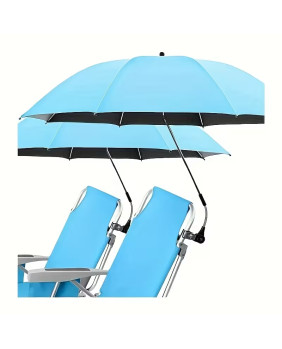 Sombrilla de Playa Manual con Abrazadera para Silla