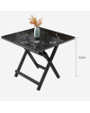 Mesa de comedor cuadrada moldeada por inyección de 60 x 60 x 50