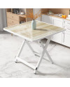 Mesa de comedor cuadrada moldeada por inyección de 60 x 60 x 50