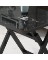 Mesa de comedor cuadrada moldeada por inyección de 60 x 60 x 50