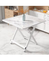 Mesa cuadrada plegable moldeada por inyección de 80 x 80 x 75