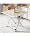 Mesa cuadrada plegable moldeada por inyección de 80 x 80 x 75