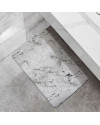 Alfombrilla de baño Antideslizante 60 x 39 cm (Mármol Gris)