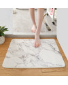 Alfombrilla de baño Antideslizante 60 x 39 cm (Mármol Gris)