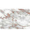 Alfombrilla de baño Antideslizante 60 x 39 cm (Mármol Blanco)