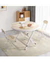 Mesa redonda plegable moldeada por inyección de 60 x 60 x 50