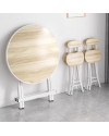 Mesa redonda plegable moldeada por inyección de 60 x 60 x 50