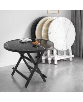 Mesa redonda plegable moldeada por inyección de 60 x 60 x 50