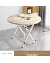 Mesa redonda plegable moldeada por inyección de 60 x 60 x 50