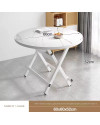 Mesa redonda plegable moldeada por inyección de 60 x 60 x 50