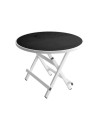 Mesa redonda plegable moldeada por inyección de 60 x 60 x 50