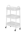 Organizador mediano Multiusos de Metal 3 Niveles Con Ruedas
