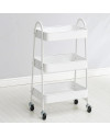 Organizador mediano Multiusos de Metal 3 Niveles Con Ruedas