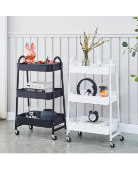 Organizador mediano Multiusos de Metal 3 Niveles Con Ruedas